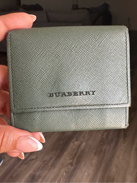 Burberry Handbags - Vintage Burberry Compact Bi-fold Wallet with Nova Check Lining - Forest Green
